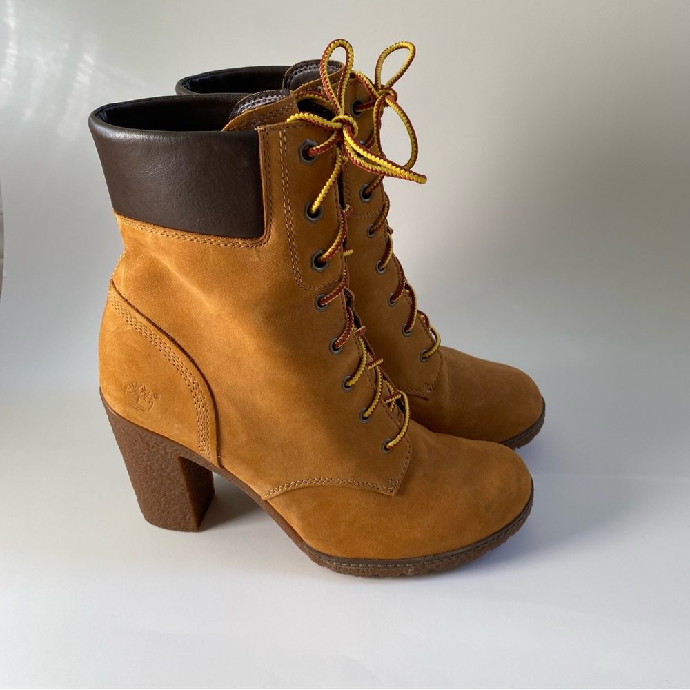 Timberland Tan Heeled Boots
